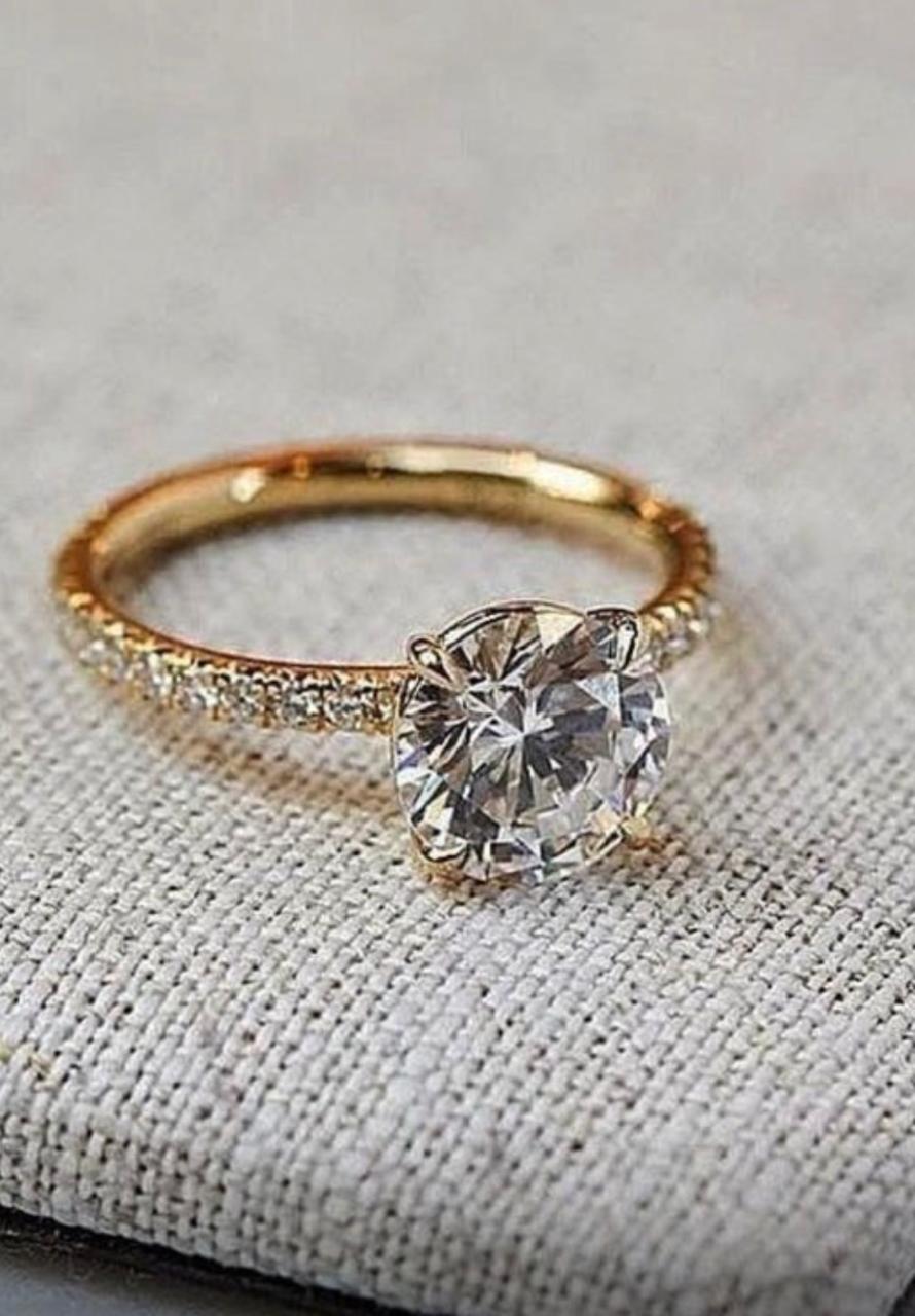 Round Solitaire Rings (2 carat)