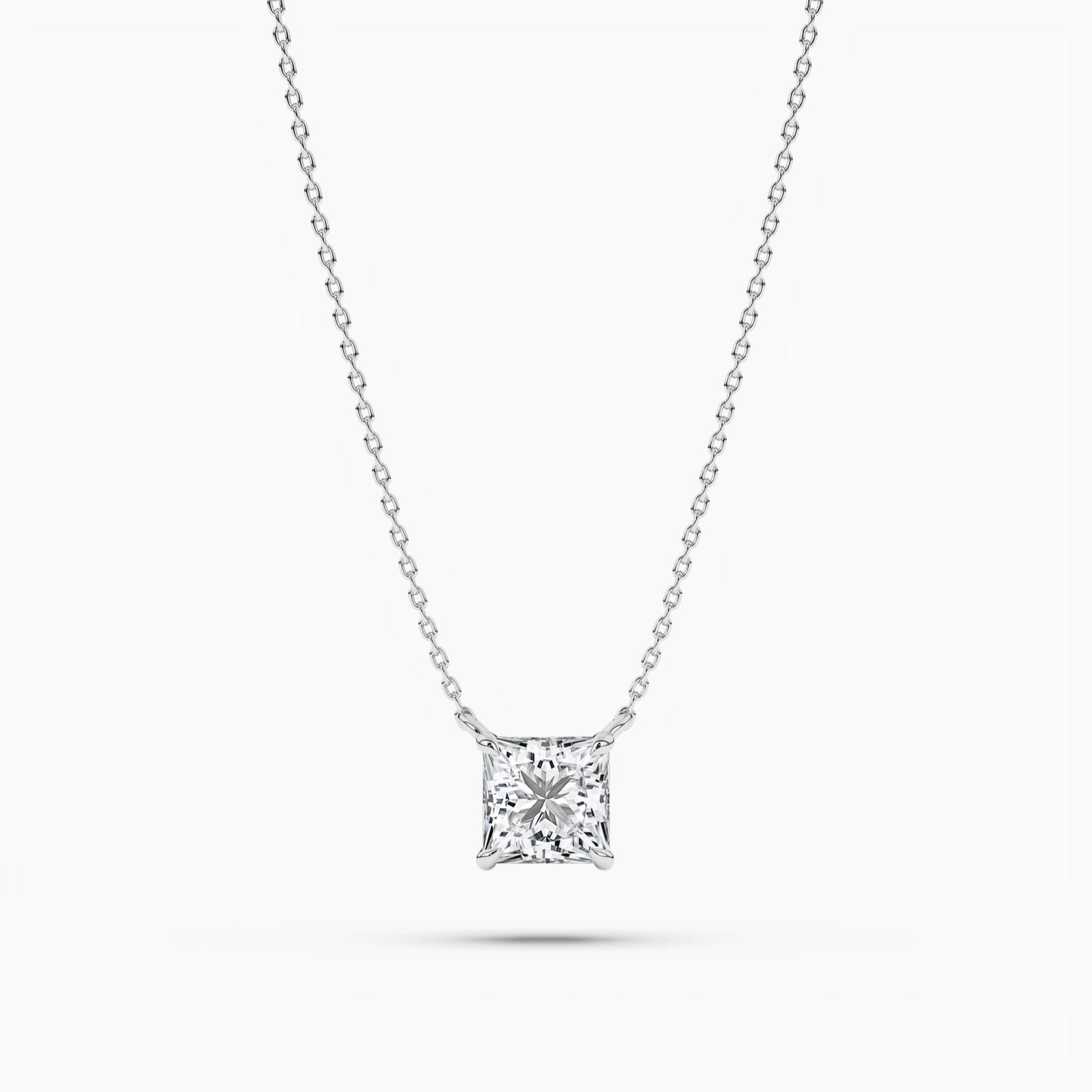 Shapes Solitaire Pendants (Heart,Oval,Emerald etc..)