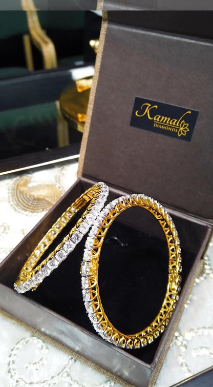 Round Solitaire Bangles