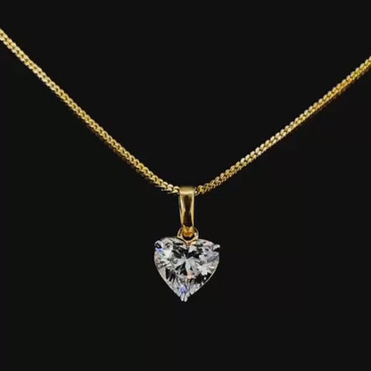 Shapes Solitaire Pendants (Heart,Oval,Emerald etc..)