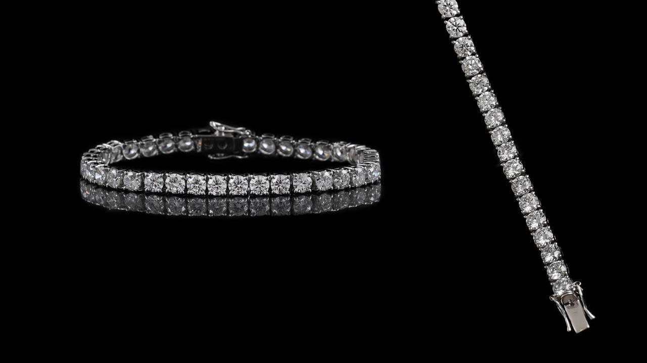 Round Solitaire Tennis Bracelet